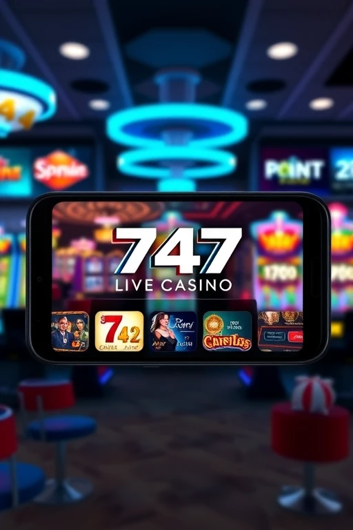 747 Live Casino Mobile App Interface